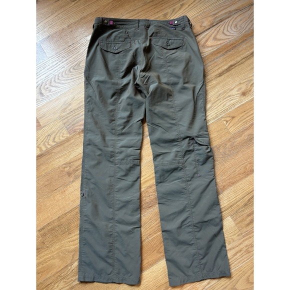 Patagonia Women's Byway Cargo Pant Sz 8 Convertible Seaweed Green Iridescent - Picture 4 of 10